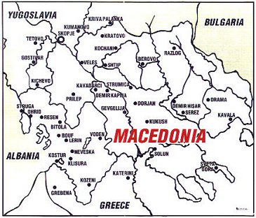 Map of United Macedonia