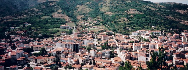 The city of Lerin - View from the mountains